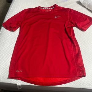 Red dry fit shirt
